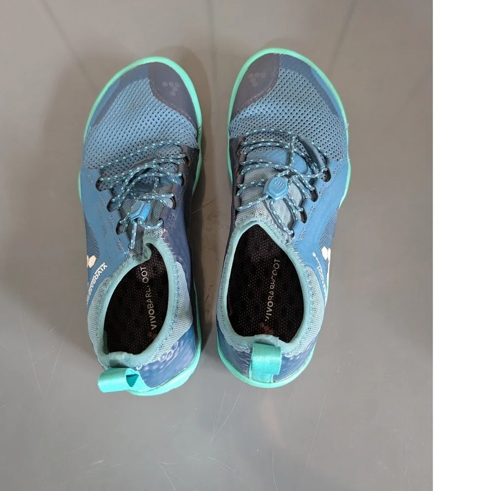 Vivobarefoot Primus Swimrun FG Blue Teal Minimalist Running Shoes Womens 38